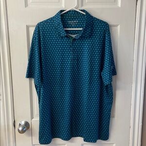 Maelreg Performance Jersey Print Polo shamrock print golf polo men’s size XL